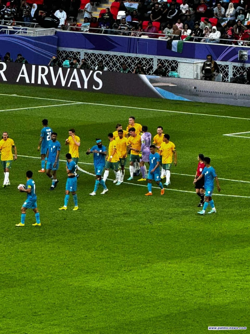 المنتخب الأسترالي يحسم موقعة الهند بالفوز عليه بهدفين نظيفين في الجولة الأولى من بطولة آسيا قطر 2023.